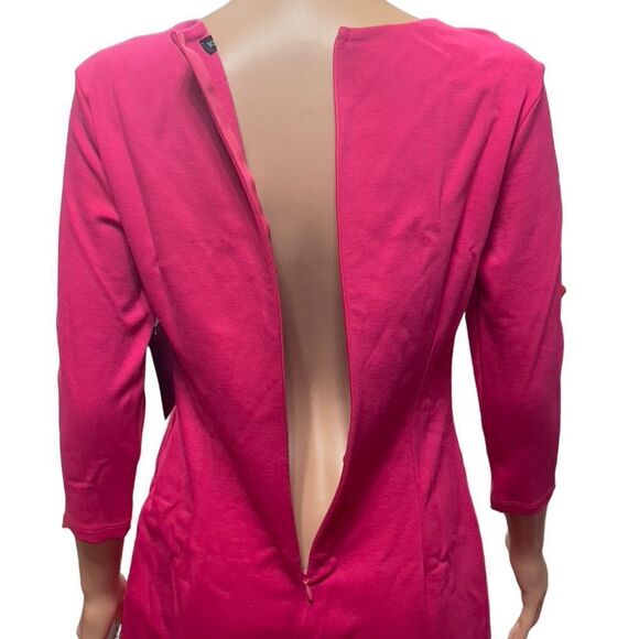 Boston Proper Cutout Fuschia Pink Sheath Dress SMALL NWT - Picture 9 of 15